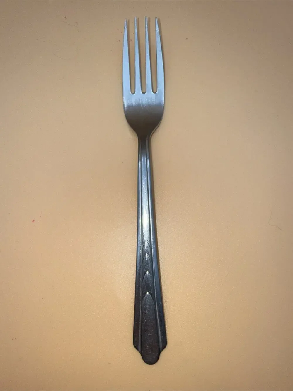 Ekco Stainless Flatware EKS7 CHEVRON Classic Silverware Flatware Single Fork